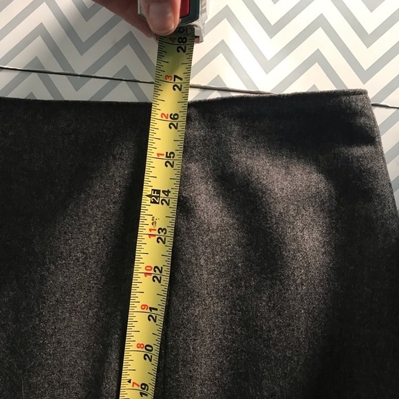 Vintage gray high waist wool pencil skirt sz 10 - Picture 6 of 8